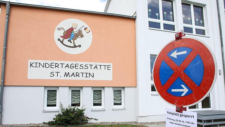 Die Schäden in der Merkendorfer Kita St. Martin sind enorm.Foto: Barbara Herbst