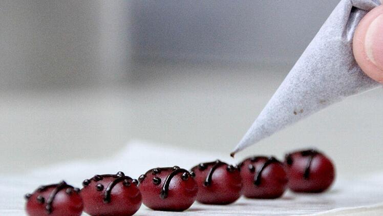 Geht´s niedlicher? Marienkäfer für die Hochzeitstorte. Fotos: sd