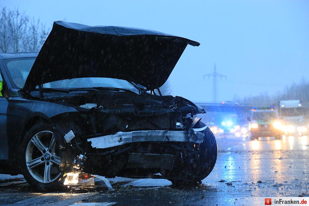 Unfall auf der A73 bei Ebensfeld