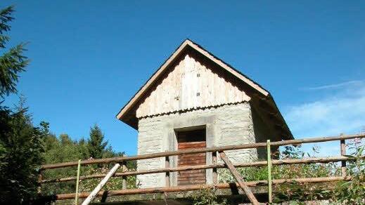 Doch auch das System der Stauteiche und -wehre gehörte zum Flößen. Hier das Teichzieherhaus eines Floßteichs in der Nähe von Rothenkirchen (Kreis Kronach).  Foto: Archiv Fleischmann