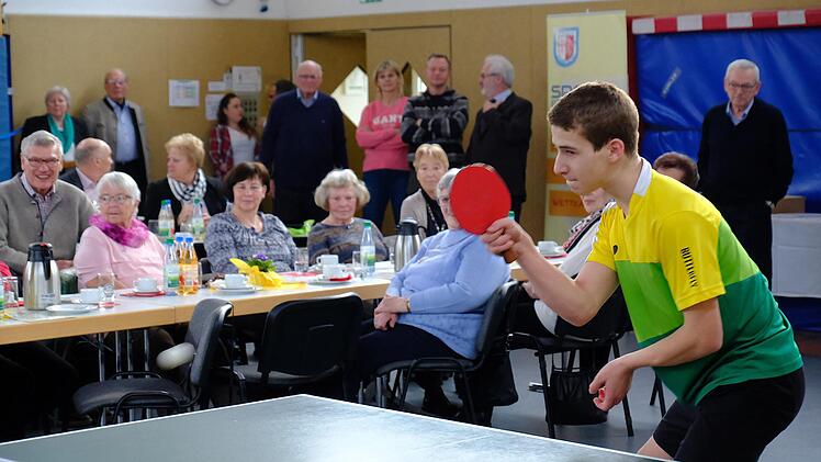 Beeindruckendes Tischtennis.Gerd Schaar