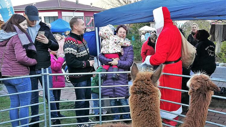 Eindrücke vom Weihnachtsmarkt der Lebenshilfe-Werkstatt in Nüdlingen. Foto: Sigismund von Dobschütz