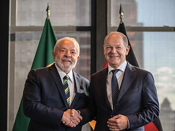 Olaf Scholz und Luiz Inácio Lula da Silva