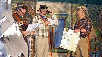 Auf dem Weg zur Erstbesteigung der Traischel-Nordwand (von links): Manfred Wunder, Günther Goller und Reiner Lauterbach.