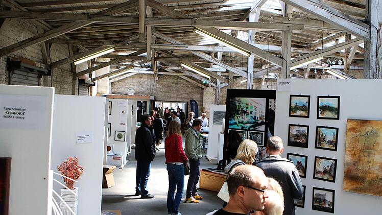 Impressionen von der ersten Auflage der Kunstmesse "Umschlagplatz Coburg"Foto: Jochen Berger