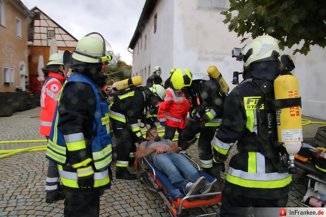 Feuerwehr Hollfeld Großübung