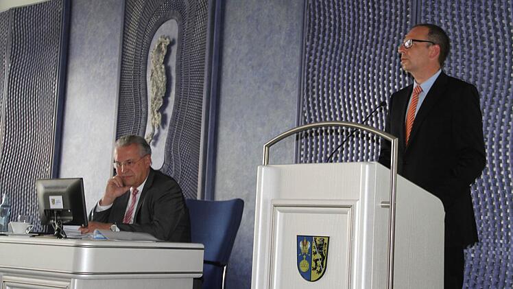 Verkehrsminister Herrmann (l.) und Landrat Meißner