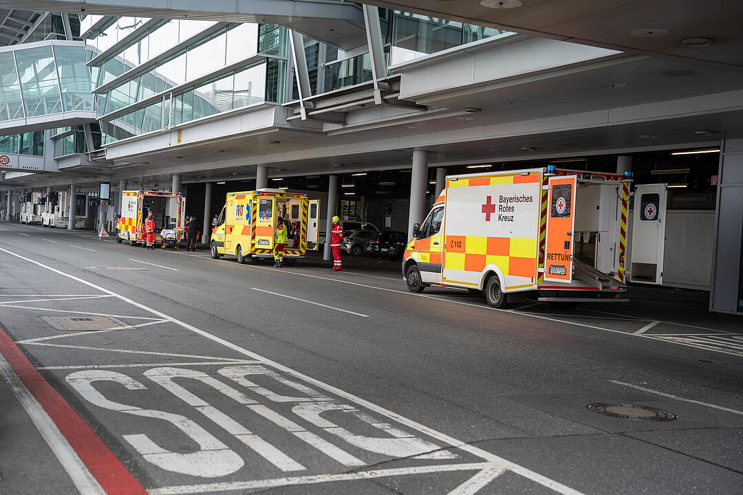 Großübung am Nürnberger Flughafen