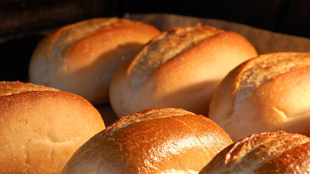 Brötchen im Ofen