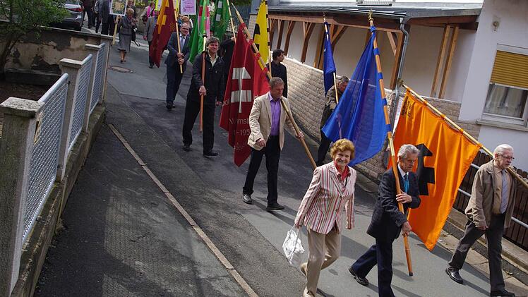 Mai-Kundgebung in Wallenfels. Foto: Heike Schülein