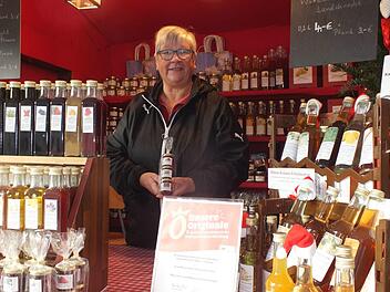 Irmgard Krammer in ihrer BudeManfred Welker