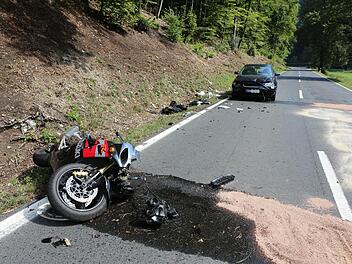 Motorradunfälle enden leider oft tödlich.  Archivfoto: Barbara Herbst