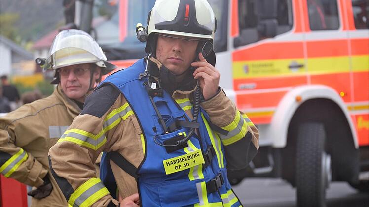 Die Herbstübung der Feuerwehr fand heuer in Westheim statt. Foto: Gerd Schaar
