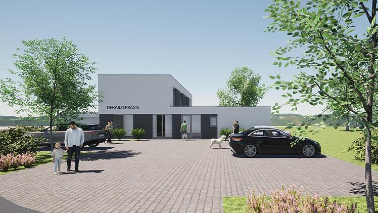 Architekt Michael Stößel hat die neue Tierarztpraxis geplant.