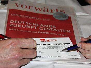 Wo soll das Kreuzchen hin? In Rentweinsdorf tendieren die SPD-Mitglieder zur Zustimmung zum Koalitionsvertrag.