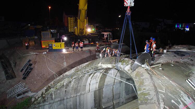 Brückenabbruch in Kronach. Foto: Marco Meißner