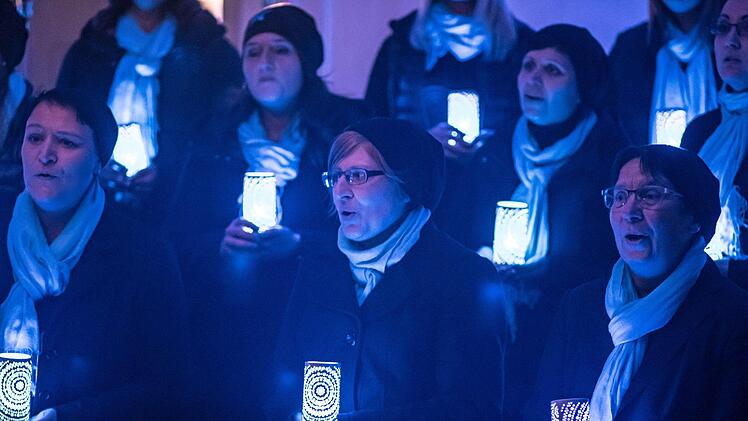 Begeisternder Auftritt: Das Vocalensemble Coburg gastierte in der Schlosskirche von Lahm im Itzgrund.Foto: Jochen Berger