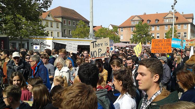 Eindrücke vom Klimastreik in Erlangen        Foto: Karina Brock