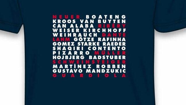 In den 50 Fan-Paketen sind jeweils fünf dieser T-Shirts entahlten