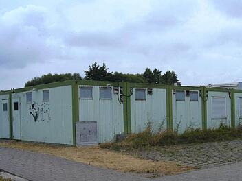In diesen Containern war der Jugendclub "Appendix" untergebracht.  Foto: fra-press