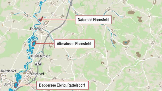 EU-Badegewässer im Landkreis Lichtenfels Grafik: Klaus Heim