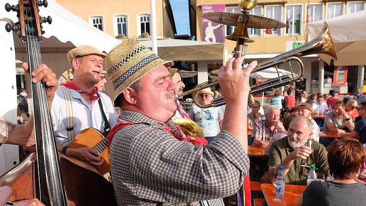Die Musiker legen sich ins Zeug.Foto: Gerd Schaar
