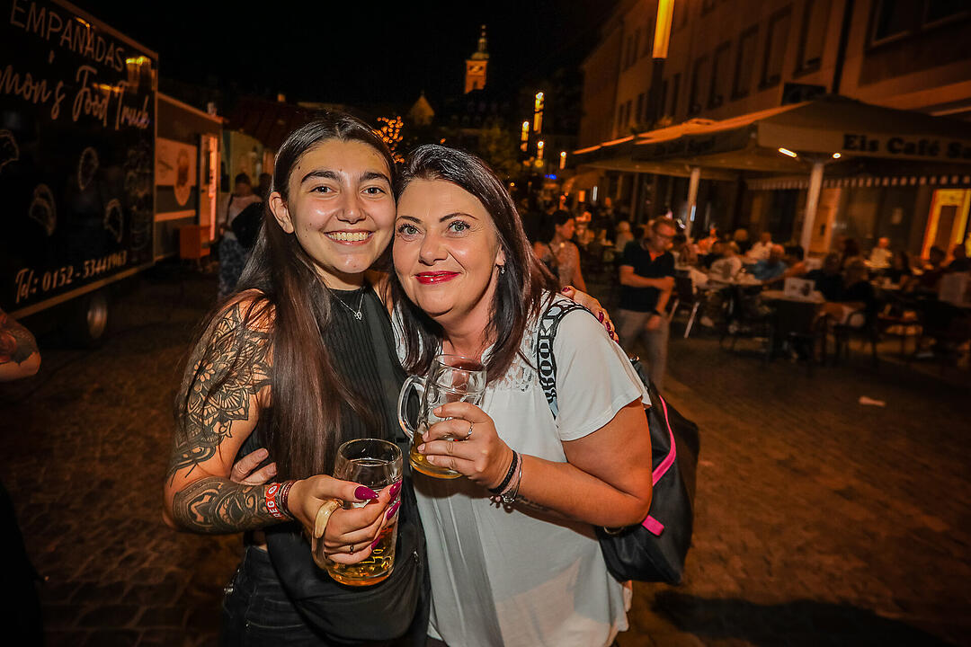 Beste Stimmung beim Stadtfest in Schweinfurt.
