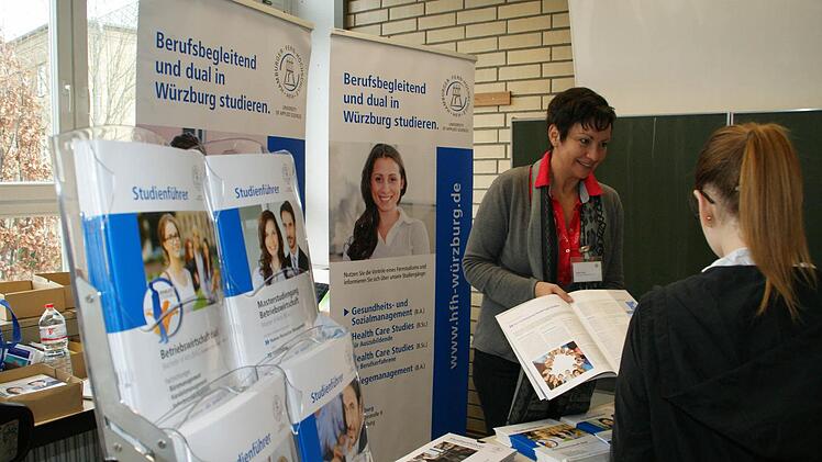 Duales Studium, berufsbegleitendes Studium, Fernstudium, Umschulung, auch das waren wichtige Themen bei der Ausbildungsbörse.