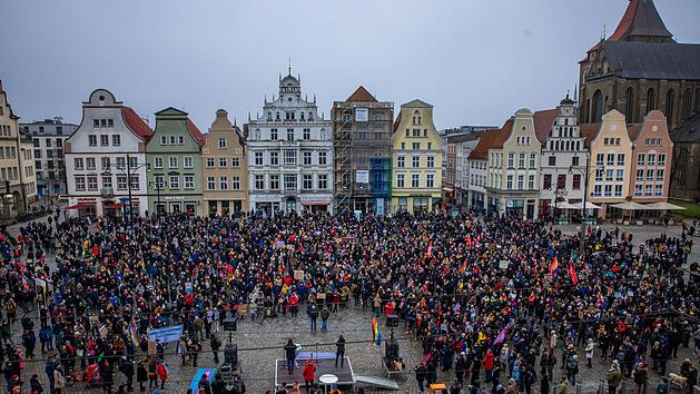 Demo gegen rechts in Rostock