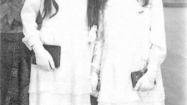 Die Geschwister Maria (links) und Anna Heppt feierten vor 80 Jahren gemeinsam Kommunion.