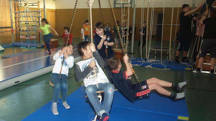 Das Erlebnisturnen des TSV Ebenhausen bietet den Kindern die Möglichkeit, sich in spielerischer Form frei zu entfalten.  Foto: Stefan Geiger