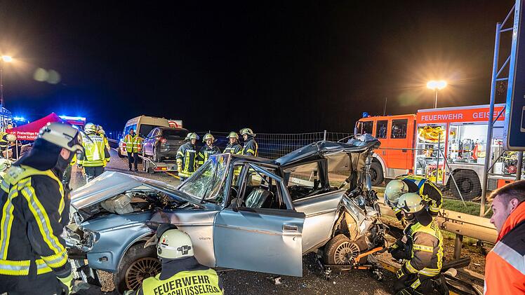 Schwerverletzter bei Unfall im Baustellenbereich der A3 im Kreis Kitzingen