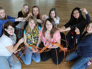 Girl's Day in der Mediengruppe Oberfranken. Mädchen haben sich über den IT Beruf informiert. Foto: Barbara Herbst