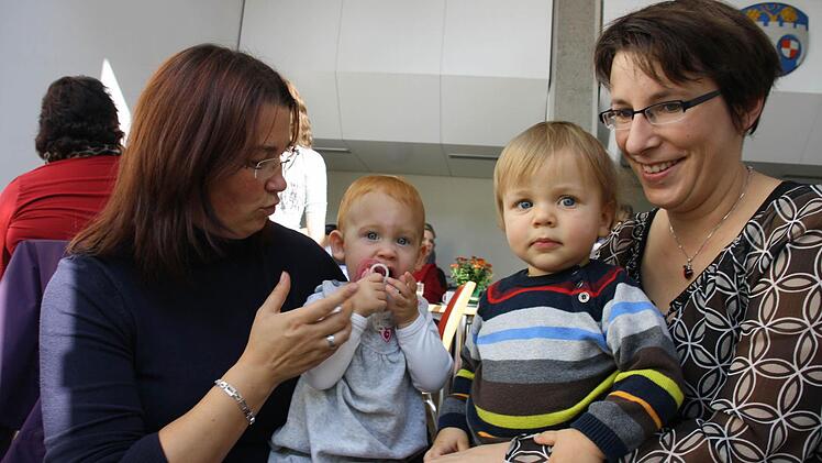 Von Anfang an im "Zwergennest": Ronja, Larissa, Felix und Steffi.