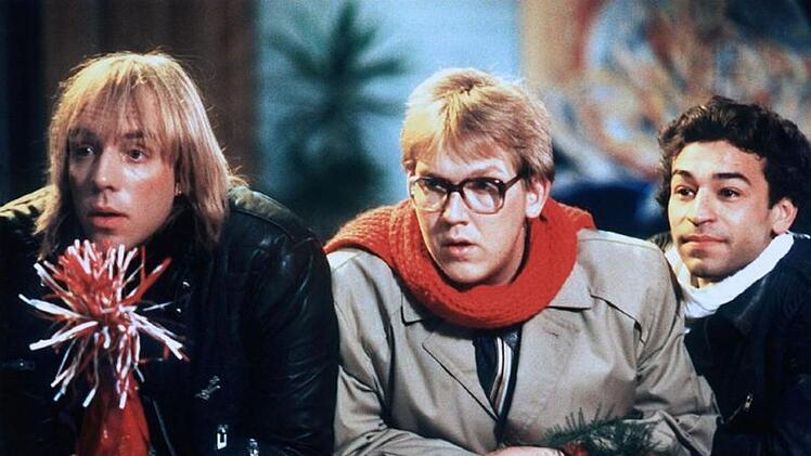 In Dominik Grafs Jugendfilm "Treffer" (1984) spielte Dietmar B&auml;r (Bild Mitte, mit Maximilian Wigger, links, und Tayfun Bademsoy) seine erste gro&szlig;e Rolle.