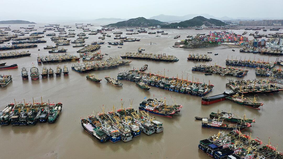 China bereitet sich auf Taifu Champi vor