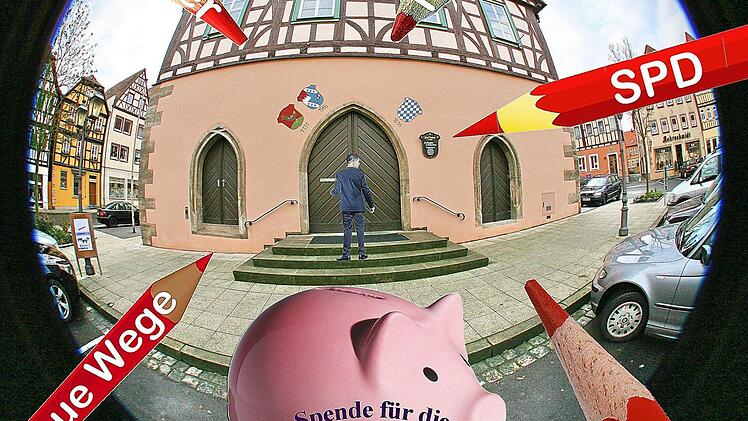  Viel Arbeit haben die Fraktionen des Stadtrates in den nächsten beiden Wochen. Sie müssen im Vermögenshaushalt kräftig den Rotstift ansetzen und Vorschläge für Sparmaßnahmen machen. "Spenden für die arme Stadt" wären da erwünscht, sind aber kaum zu erwarten.  Foto: Dieter Britz