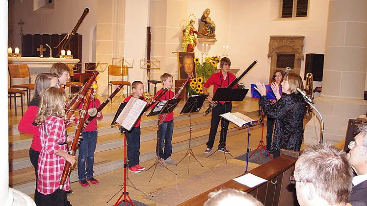 Junge Holzbläser des Symposiums "Große Harmonie für kleine Leute"