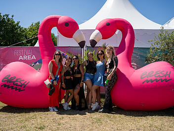 Mit vielen internationalen und nationalen Live-Acts.