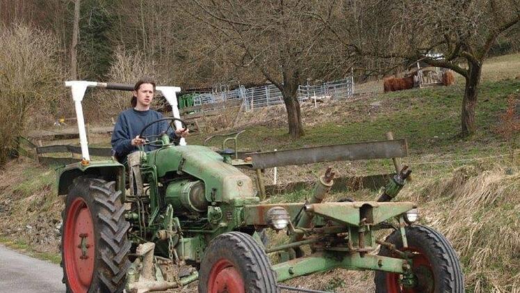 Der Traktor bevor er restauriert wurde. Foto: privat