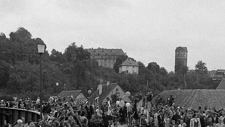 Beim Umzug (1952). Foto: Stadtarchiv Kronach
