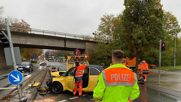 Unfall an einer Kreuzung
