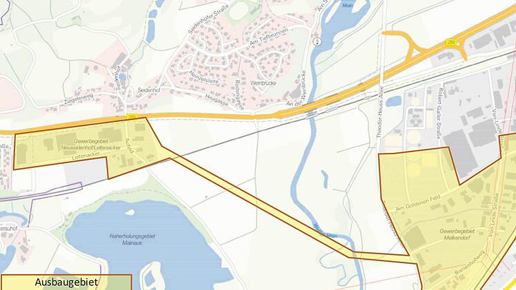 Der Lageplan für das Erschließungsgebiet.