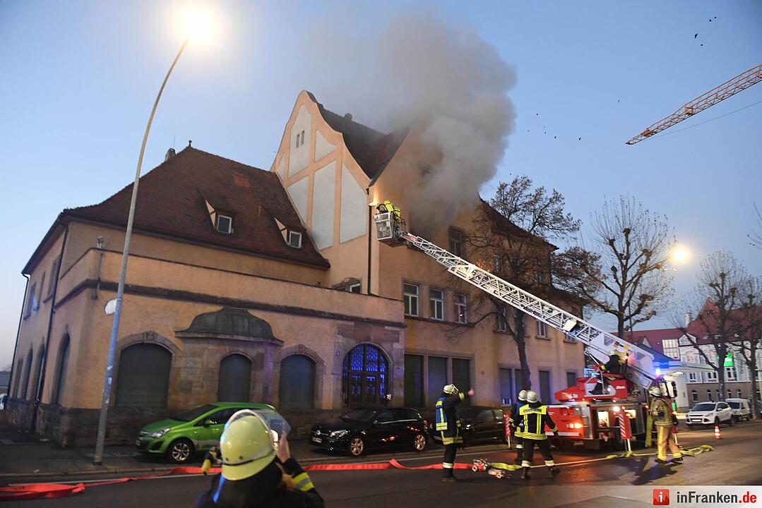 Brand am Silvesterabend in Bamberg