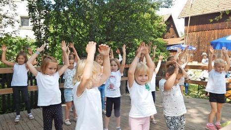 Die Lindauer Tanzm&auml;use begeisterten die Besucher. Foto: Horst Wunner