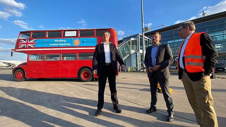 Flughafen Nürnberg startet mit neuem Direktziel: Söder feiert Erstflug am Airport
