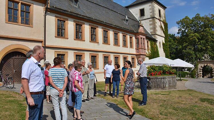 Maria Bildhausen. hatte am Tag des offenen Denkmals Führungen organisiert. Foto: Hanns Friedrich
