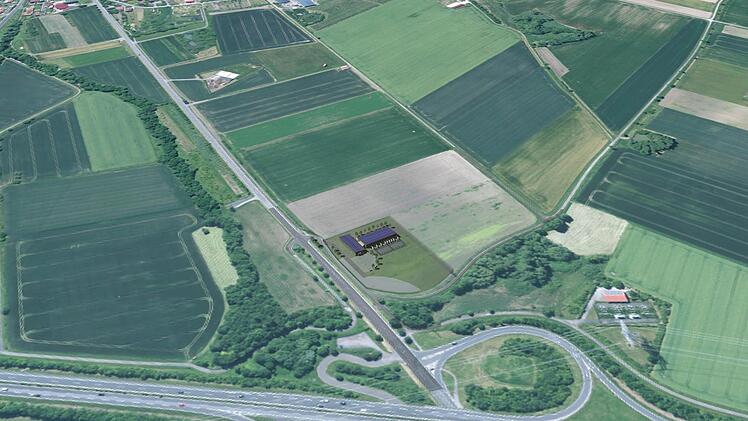 Entwurf des Hochbauamts des Landkreises Ha&szlig;berge zum geplanten Tierheim bei Zell.