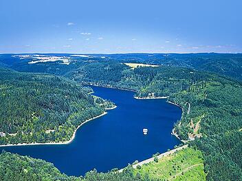 Die Ködeltalsperre nahe Kronach. Von hier aus werden weite Teile Oberfrankens teilweise oder vollständig mit Trinkwasser versorgt.Archiv