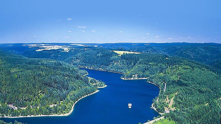 Die Ködeltalsperre nahe Kronach. Von hier aus werden weite Teile Oberfrankens teilweise oder vollständig mit Trinkwasser versorgt.Archiv